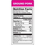 Ground Pork Label