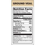 Ground Veal Label