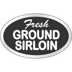 Fresh Ground Sirloin Label