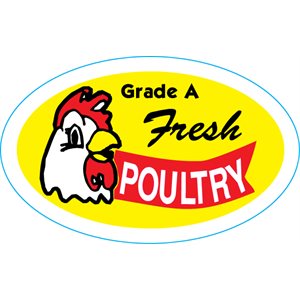 Grade A Fresh Poultry Label