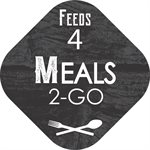 Meals 2-GO / Feeds 4 Label