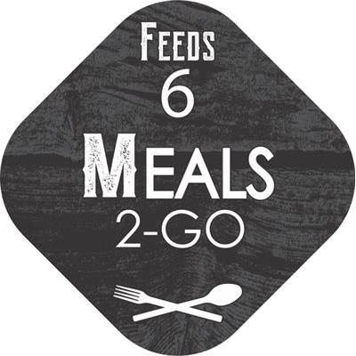 Meals 2-GO / Feeds 6 Label