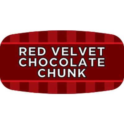 Red Velvet Chocolate Chunk Label