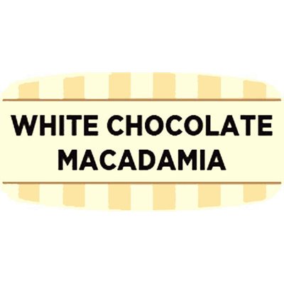 White Chocolate Macadamia Label