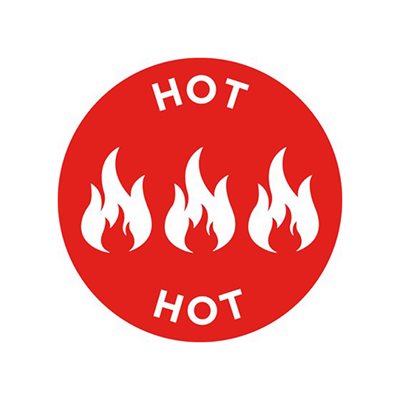 Hot (icon) Label