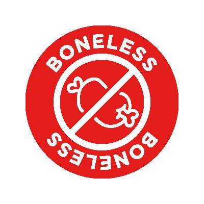 Boneless (icon) Label