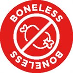 Boneless (icon) Label