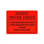 Mixed Fryer Parts (2 / 2 / 2) Label