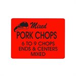 Mixed Pork Chops (6 to 9) Label