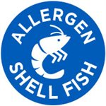 Allergen Shell Fish (icon) Label