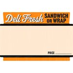 Deli Fresh Sandwich or Wrap (blank) Label