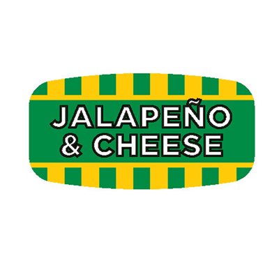 Jalapeno & Cheese Mini Flavor Label
