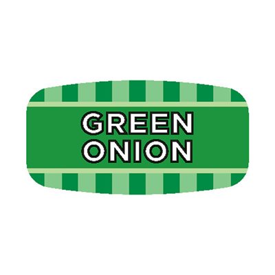 Green Onion Mini Flavor Label