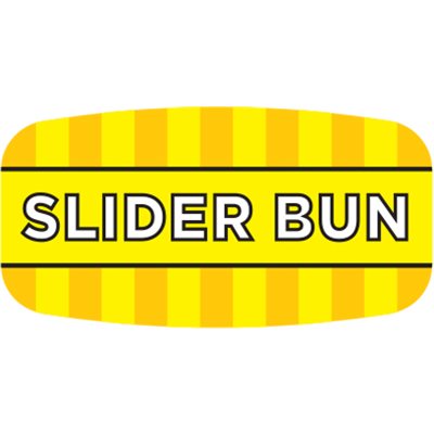 Slider Bun Mini Flavor Label