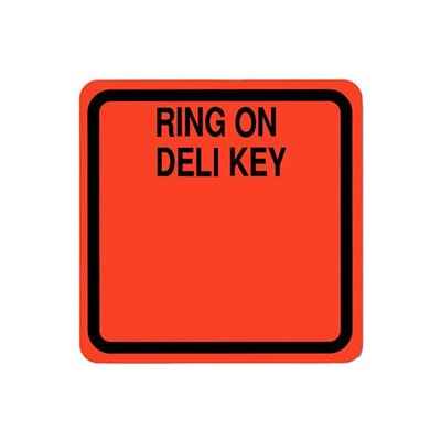 Ring on Deli Key (write on) Label