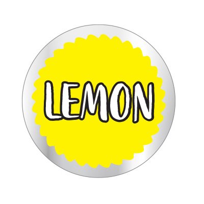 Lemon Flavor Label