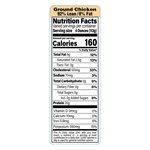 Ground Chicken-92% Lean / 8% Fat Label