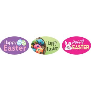 Happy Easter (3 images) Label