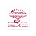 Cook to 170 F (Turkey / Chicken) Label