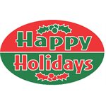 Happy Holidays (w / Holly) Label