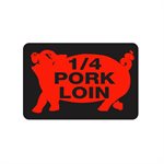 1 / 4 Pork Loin (w / Pig) Label