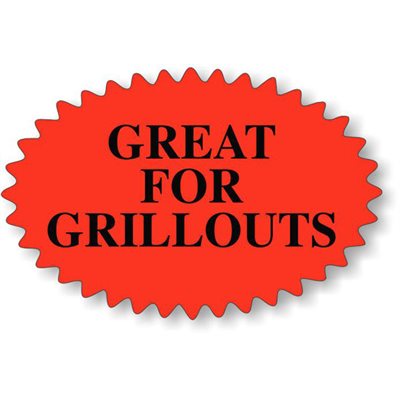 Great for Grillouts Label