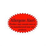 Allergens Alert...may contain Label