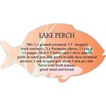 Lake Perch Cooking Recipe Label