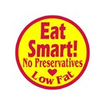 Eat Smart! No Preservatives Low Fat Label