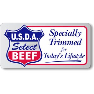 USDA Select Beef Specially Label