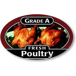 Grade A Fresh Poultry (picture) Label