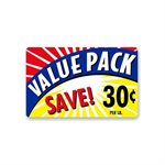 Value Pack / Save 30¢ Label
