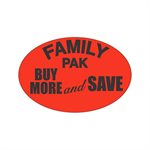 Family Pak Buy More and Save Label