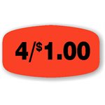 4 / $1.00 Label