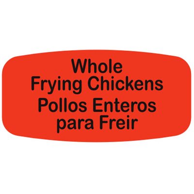 Whole Frying Chicken / Pollos Enteros para Freir Label