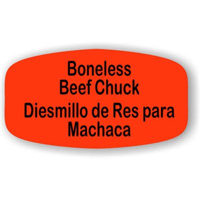 Boneless Beef Chuck / Diesmillo de Res para Machaca Label