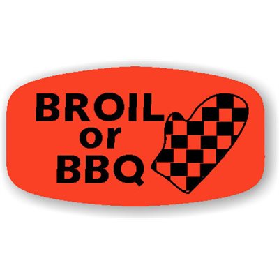Broil or B-B-Q Label