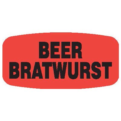 Beer Bratwurst Label