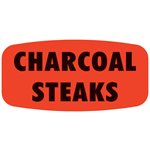 Charcoal Steaks Label