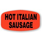Hot Italian Sausage Label