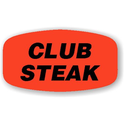 Club Steak Label