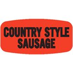 Country Style Sausage Label