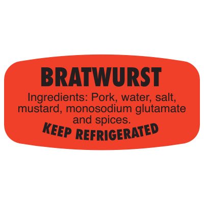 Bratwurst (w / ing) Label