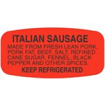 Italian Sausage (w / ing) Label