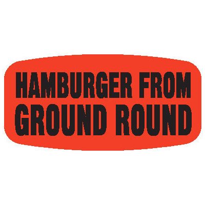 Hamburger from Ground Round Label