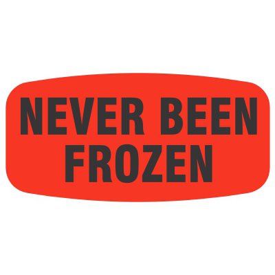Never Been Frozen Label