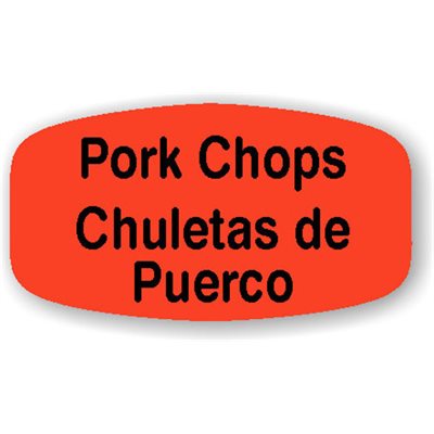 Pork Chops- Chuletas de Puerco Label