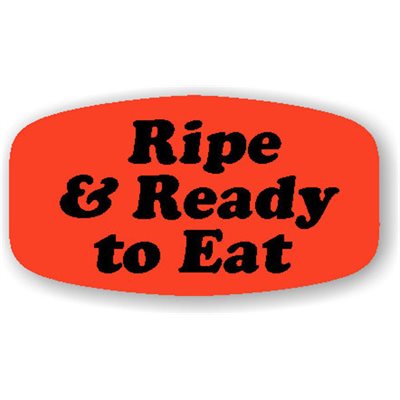 Ripe & Ready to Eat Label