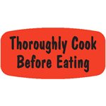 Thoroughly Cook Before Eating Label