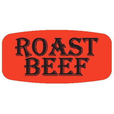 Roast Beef Label
